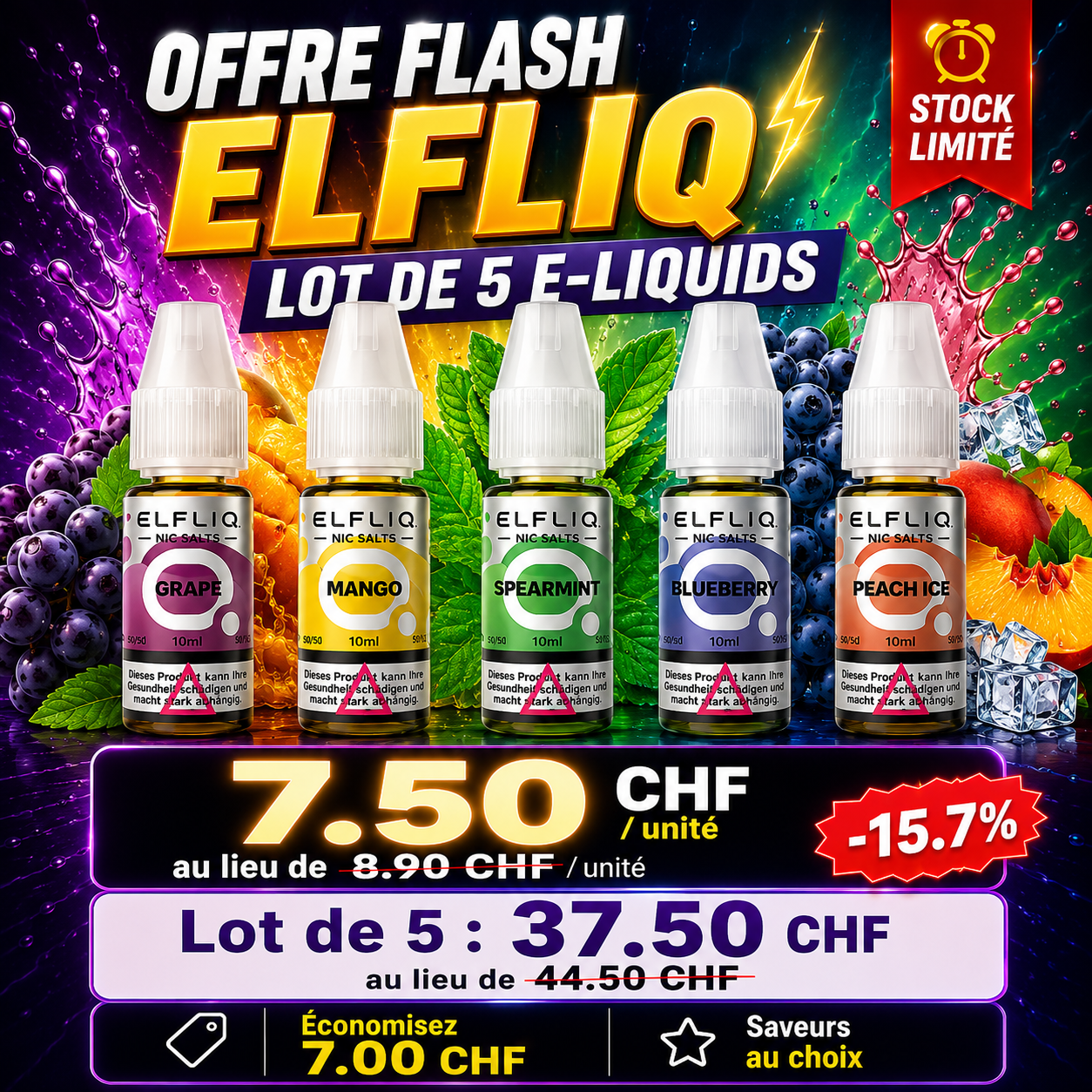 Lot de 5 · ELFLIQ
