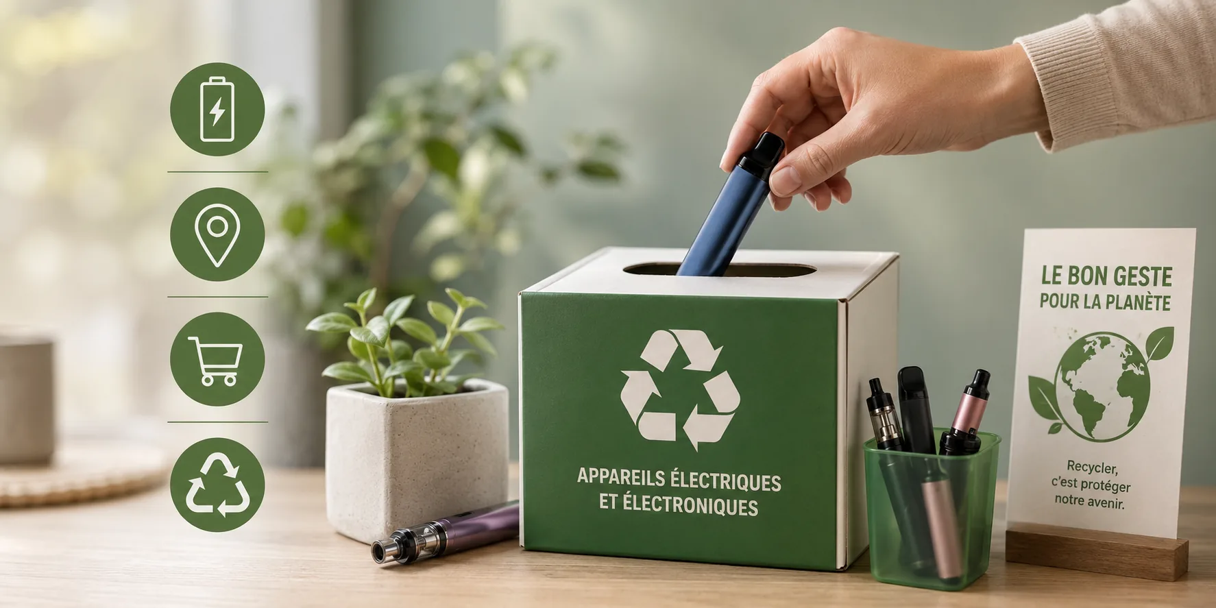 Bien recycler sa puff jetable en Suisse