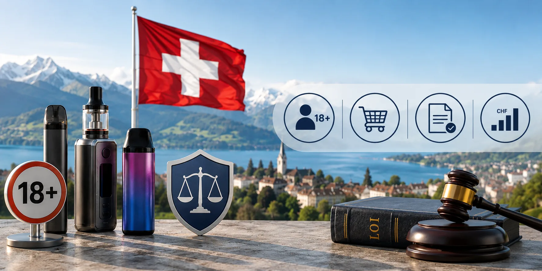 Puffs en Suisse : ce que dit la loi en 2026