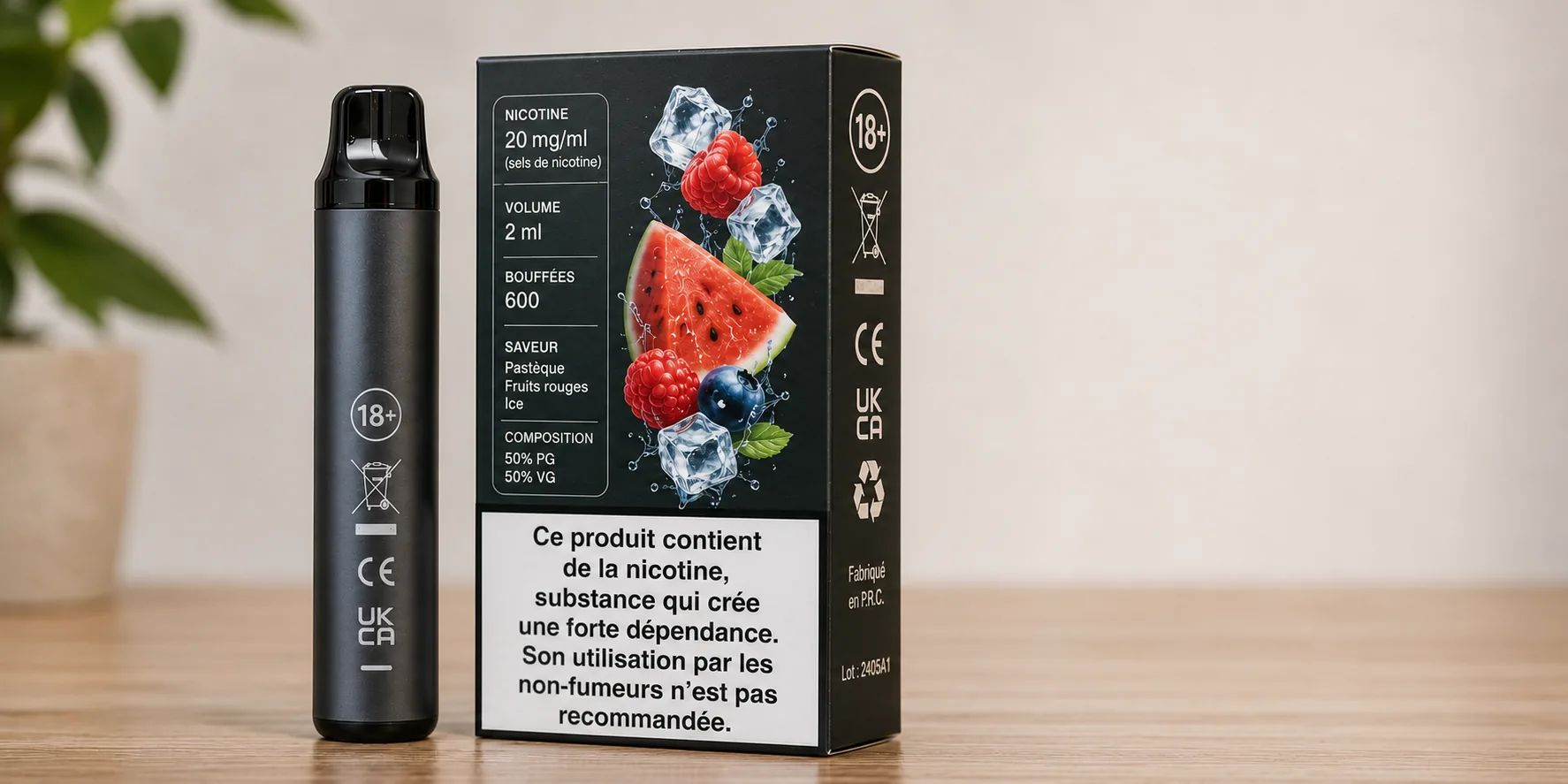 Lire l'étiquette d'une puff : avertissements et pictogrammes