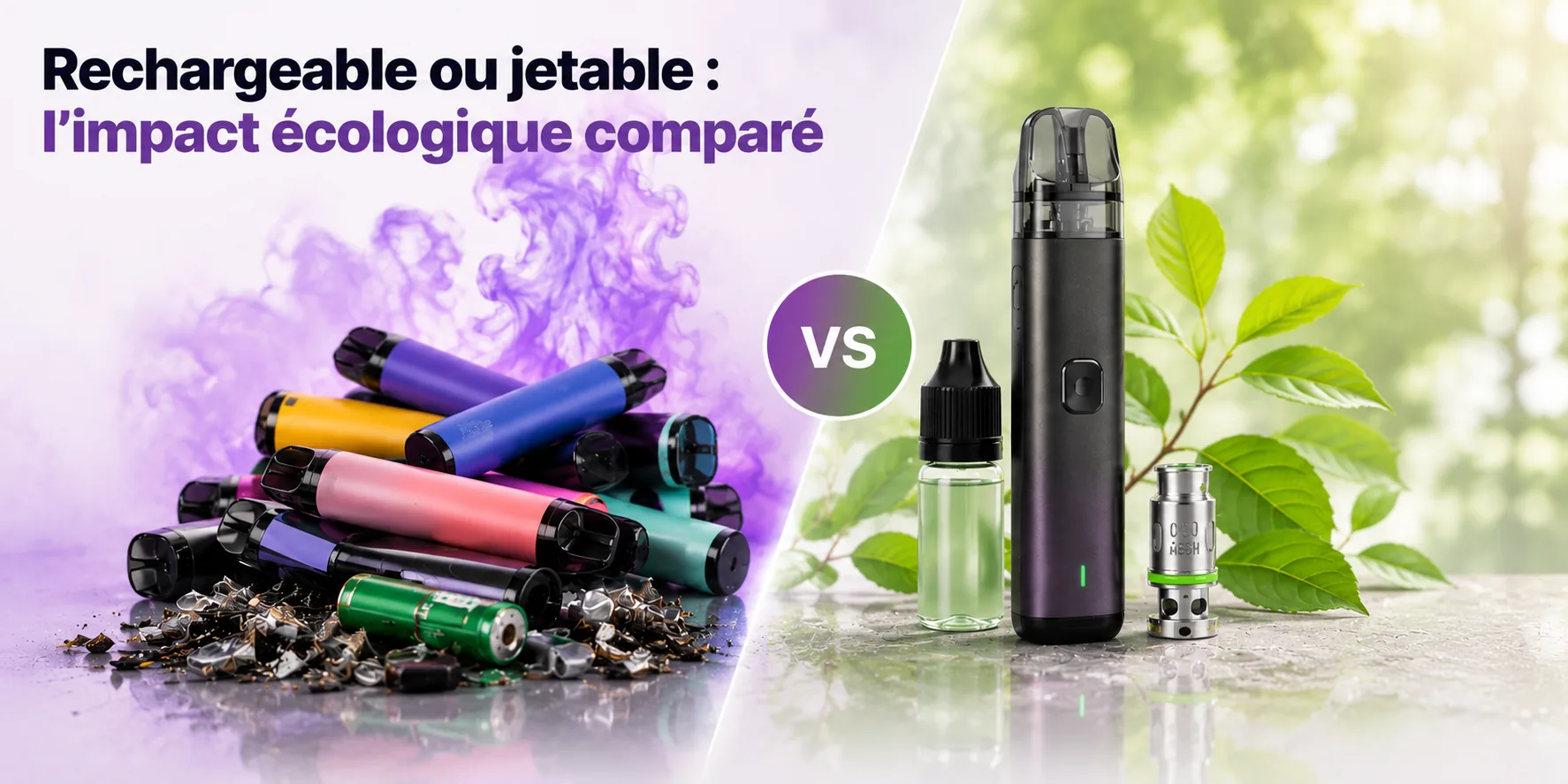 Rechargeable ou jetable : l'impact écologique comparé